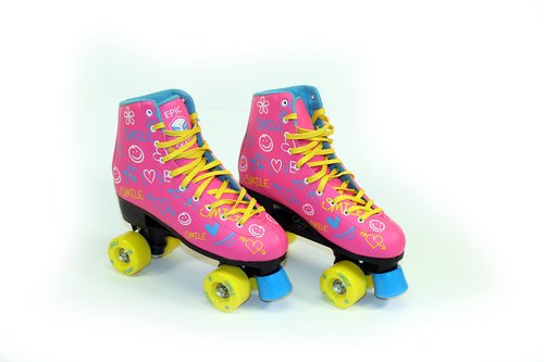 Epic Skates Blush Quad Roller Skates, Pink, Juvenile Size 12