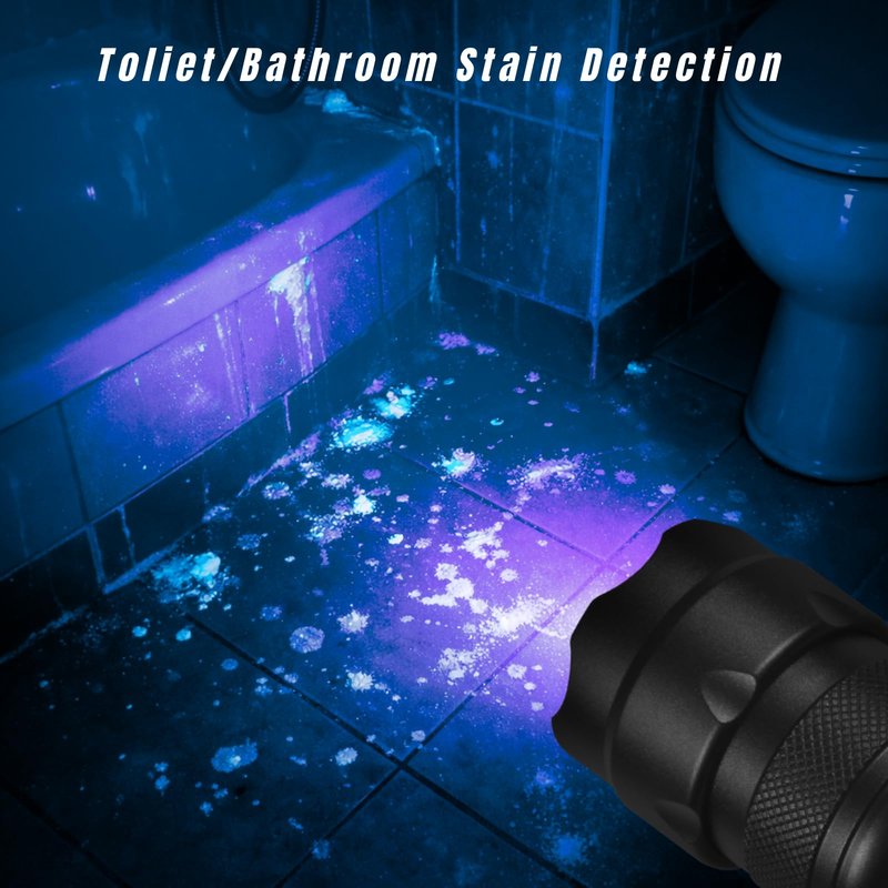 FandyFire UV Flashlight 395nm - Mini LED Black Light Ultraviolet Light Adjustable Flashlights, for Pet Urine Detection, Resin Curing, Searching Scorpion