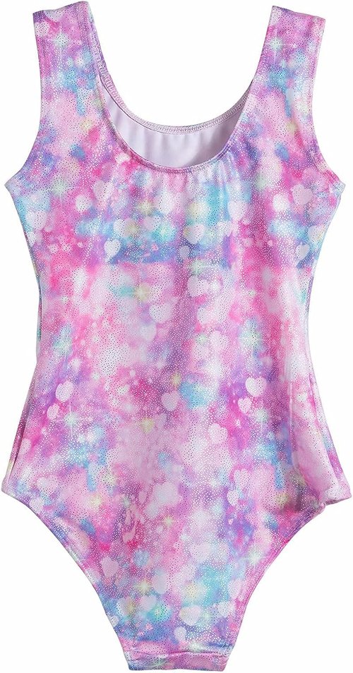 Domusgo Gymnastics Leotards - Sparkly One-Piece Tumbling Outfits for Girls | Comfortable Fit