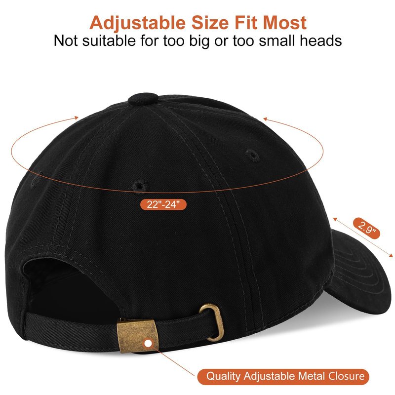 MEINICY Gifts for Husband Fathers Day Anniversary Husband Gifts from Wife Dad Hat Black
