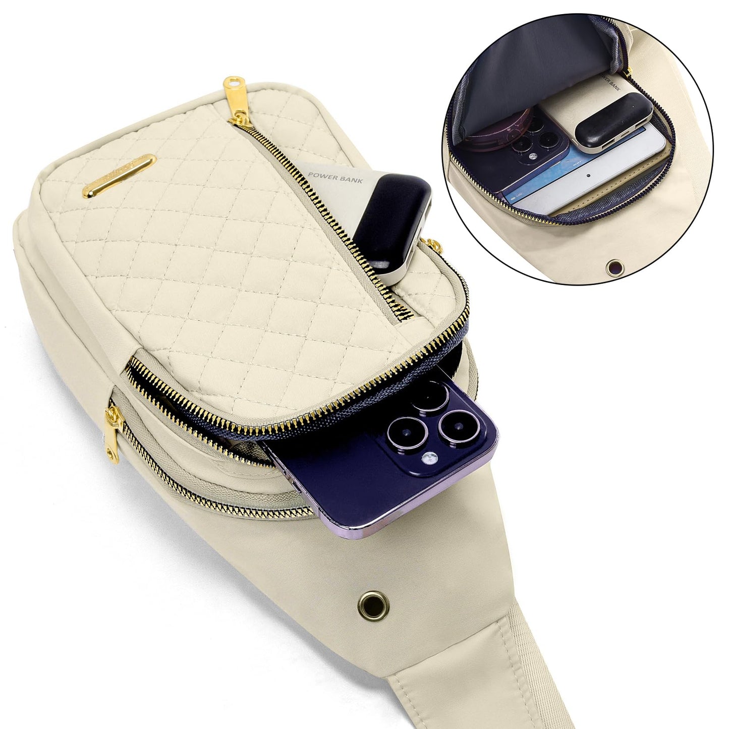 Aisijimo Small Sling Bag For Women Men Casual Crossbody Sling Backpack