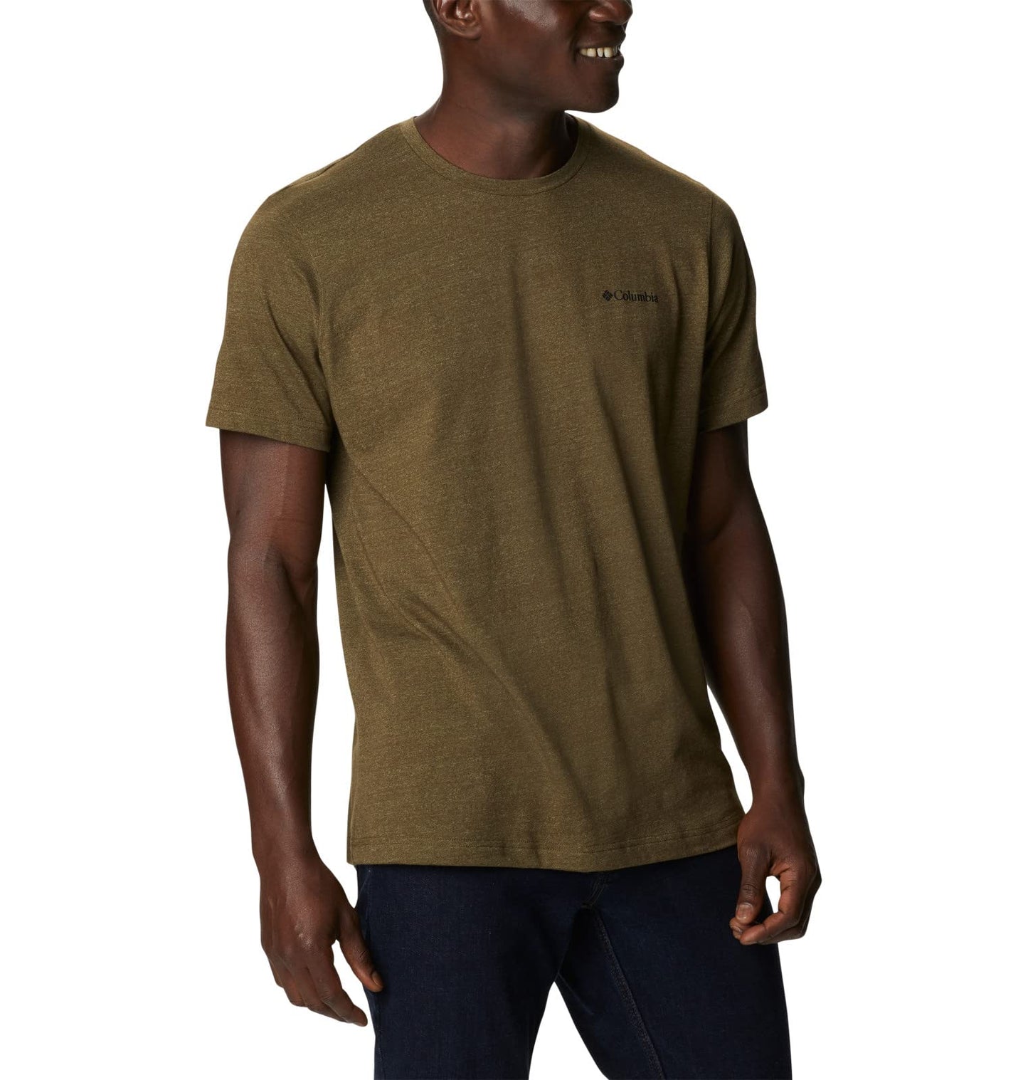Columbia Men's Thistletown Hills Short Sleeve, Olive Green/Savory, 3X Big