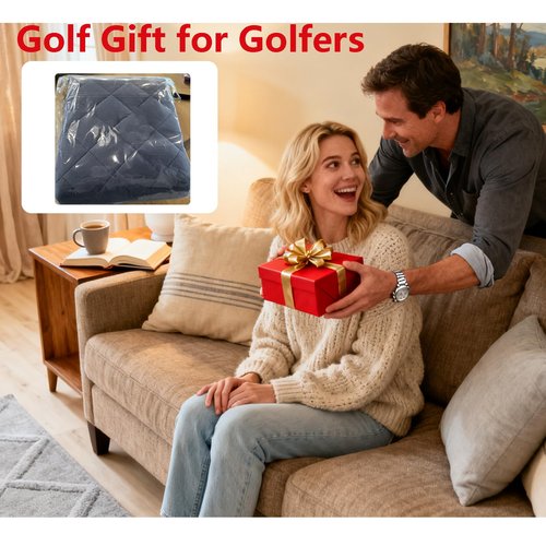 FLYMEI Golf Cart Seat Covers, Golf Cart Seat Towel Blanket, Short Plush Surface, Soft and Comfortable, Fit for EZGO, Yamaha, Club Car and Other 2-Seat Golf Carts, 51"x 30.5"