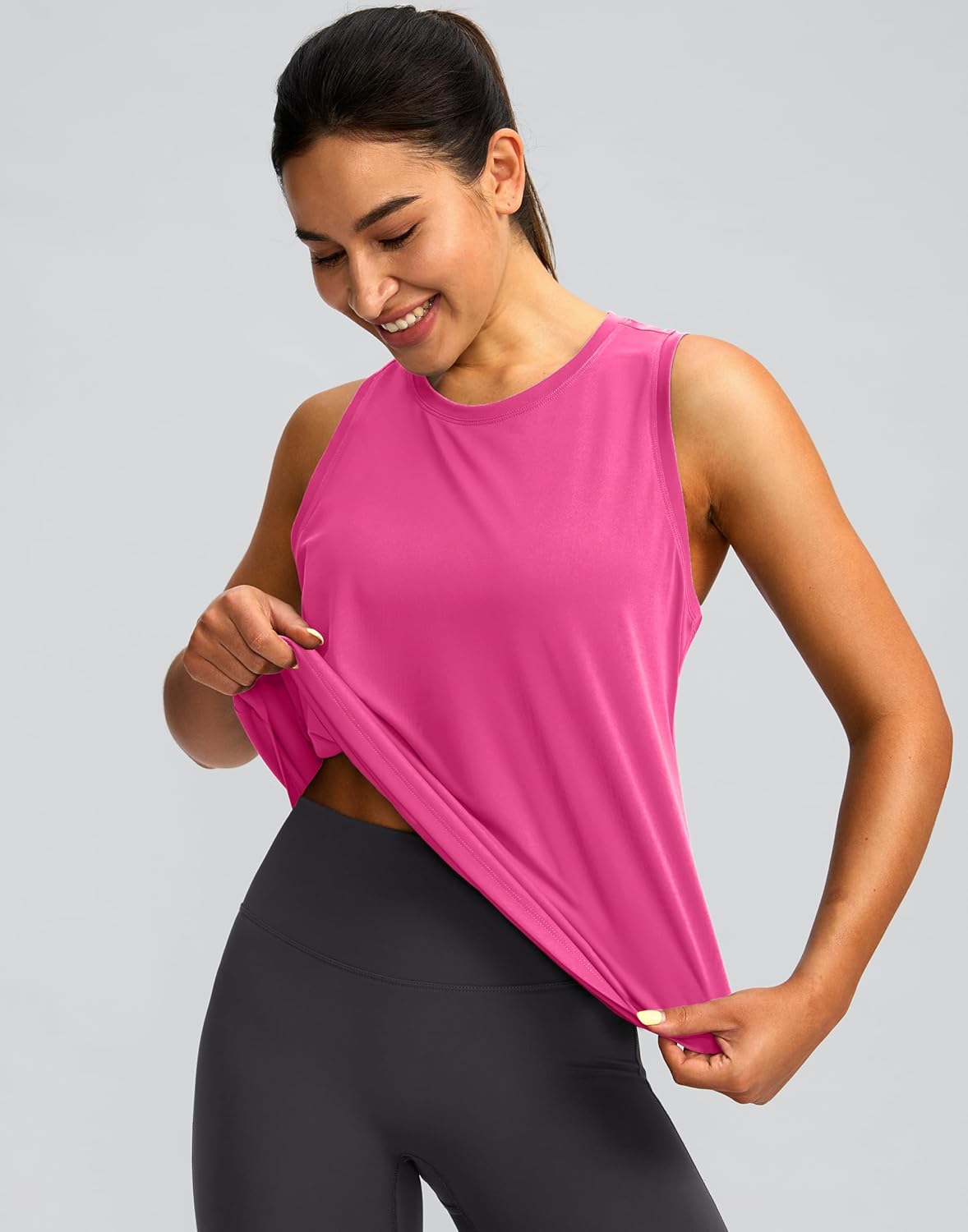 Skiennix Women's Athletic Tank Tops - Racerback Sleeveless Yoga & Gym Shirts | Loose Fit for Comfort