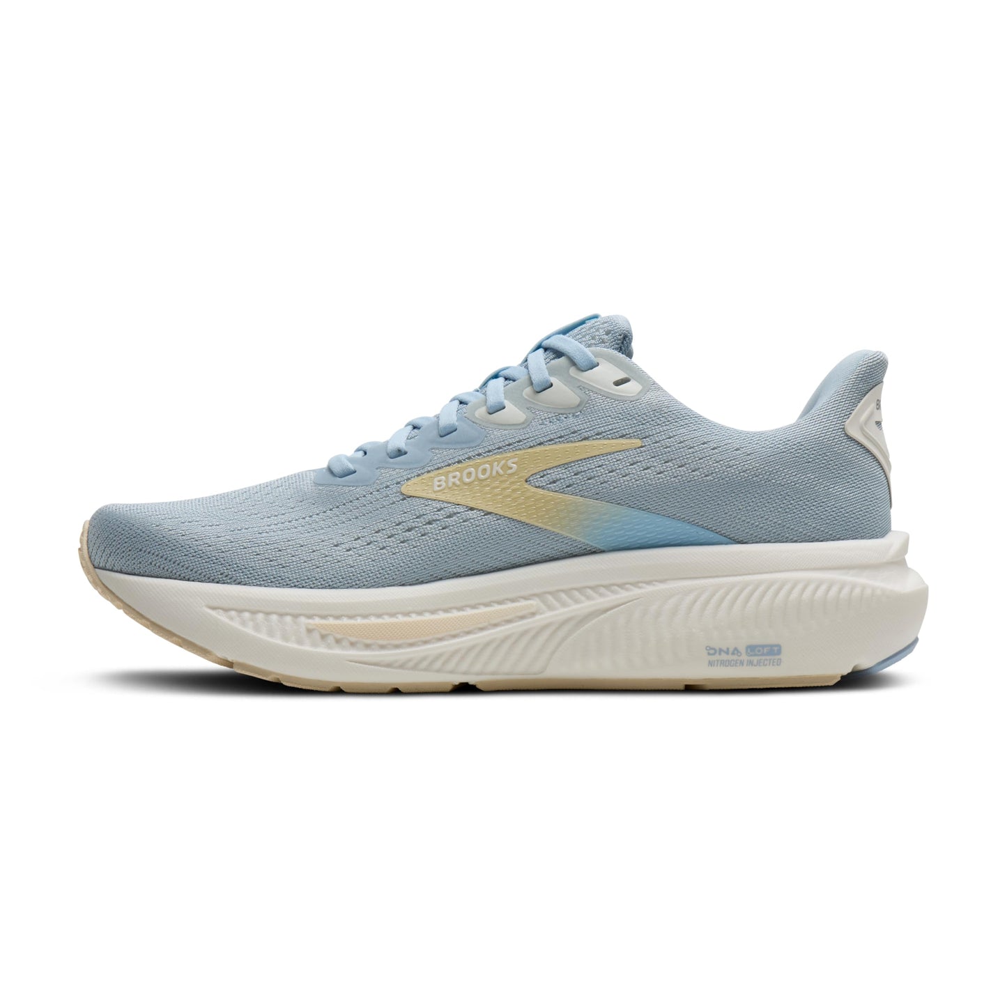 Brooks Women’s Ghost 17 Neutral Running Shoe - Skyway/Coconut/Sand - 5 Medium