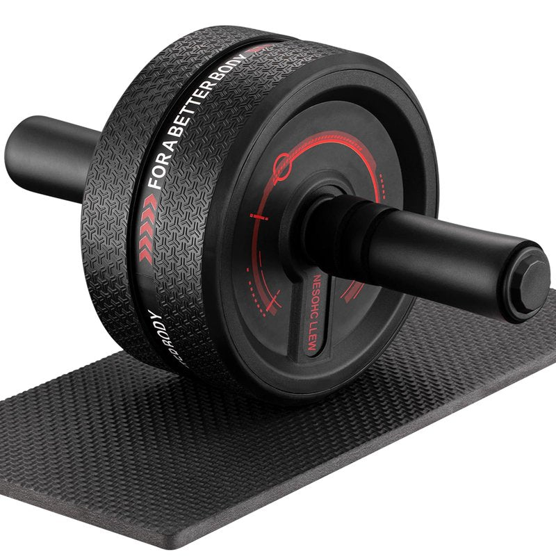 NESOHC-LLEW Ab Roller Wheel. Abdominal Training Roller for Men/Women, Abdominal Wheels Widened to 3.4 ", Rubber Tread of The Abdominal Wheel Upgraded, Max Weight 490 lbs