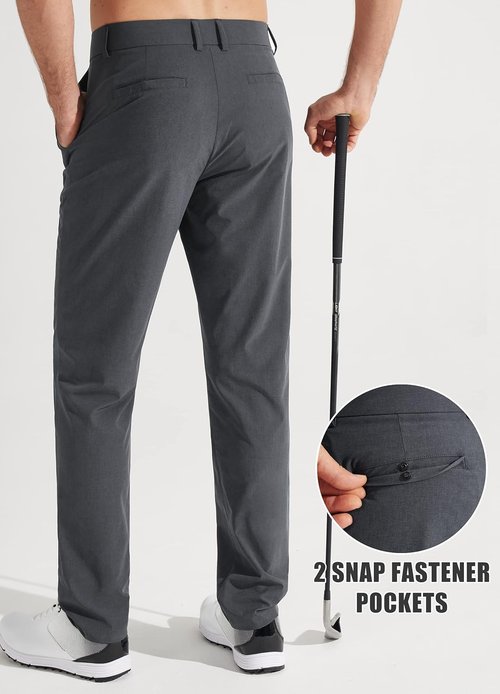 Libin Men's Golf Pants - Stretch Quick-Dry Casual Trousers with Pockets | Lightweight Comfort in 30"/32"/34" Sizes
