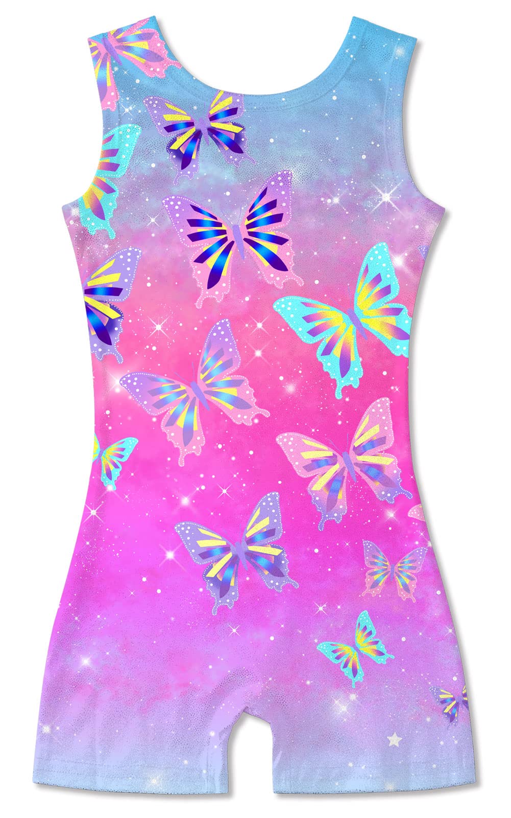 TUONROAD Gymnastics Leotards for Girls Pink Butterflies Biketard Size 7-8 Years Old 7/8 Kids