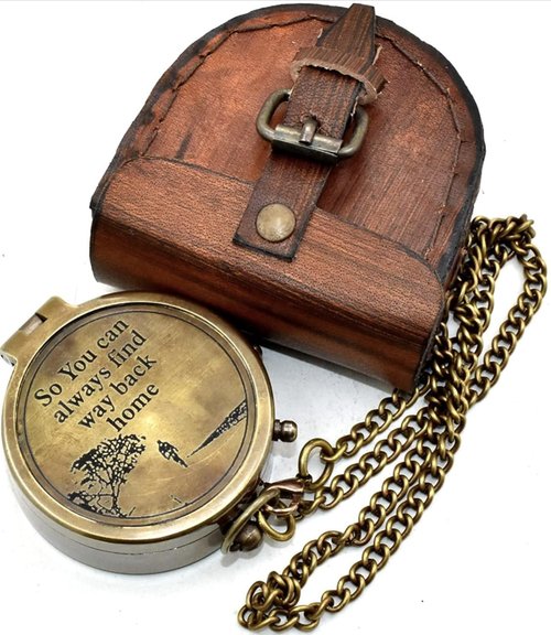 So You Can Always Find Your Way Back Home”, Camping Compass Engraved with Gift Compass for Birthday, Anniversary, Graduation Day, Valentine’s Day, Baptism Gifts, Inspirational Gift