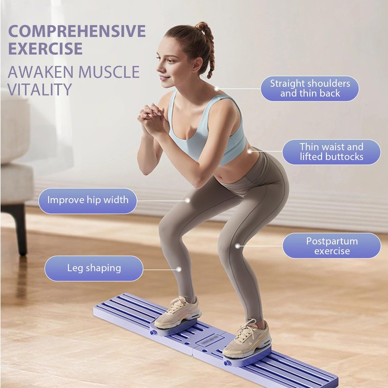 Ski Machine Simulated Ski Trainer With Non-Slip Pedal & Adjustable Armrests, Leg Ski Machines Exercise Equipment Multi Functional Ski Machine Leg Beautifier, Hip Trainer, Pelvic Floor Trainer For Home
