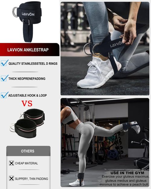 7Pcs Barbell Pad Set - Comfortable Foam Weight Lifting Cushion for Hip Thrust & Squats | Includes Ankle Straps & Resistance Bands