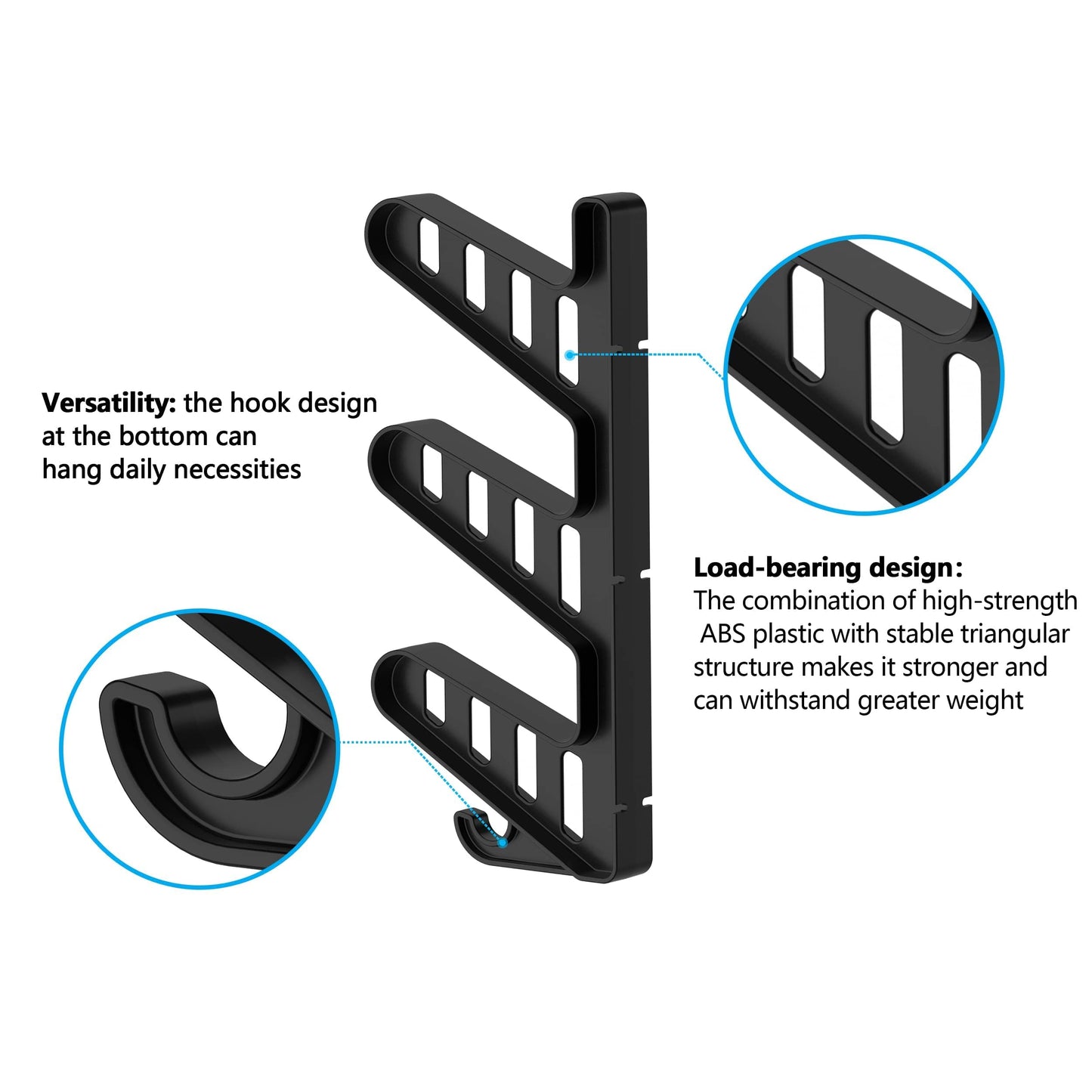 Hikeen Skateboard Rack Wall Mount Skateboard Storage Rack Skateboard Holder, Load Bearing Skateboard Rack, Vertical Space Saving Design