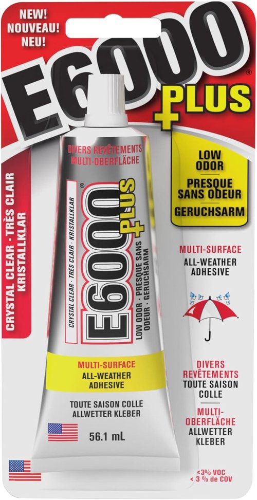 E6000 Clear Multipurpose Adhesive - Strong Bonding Solution | 1.9 Fl Oz