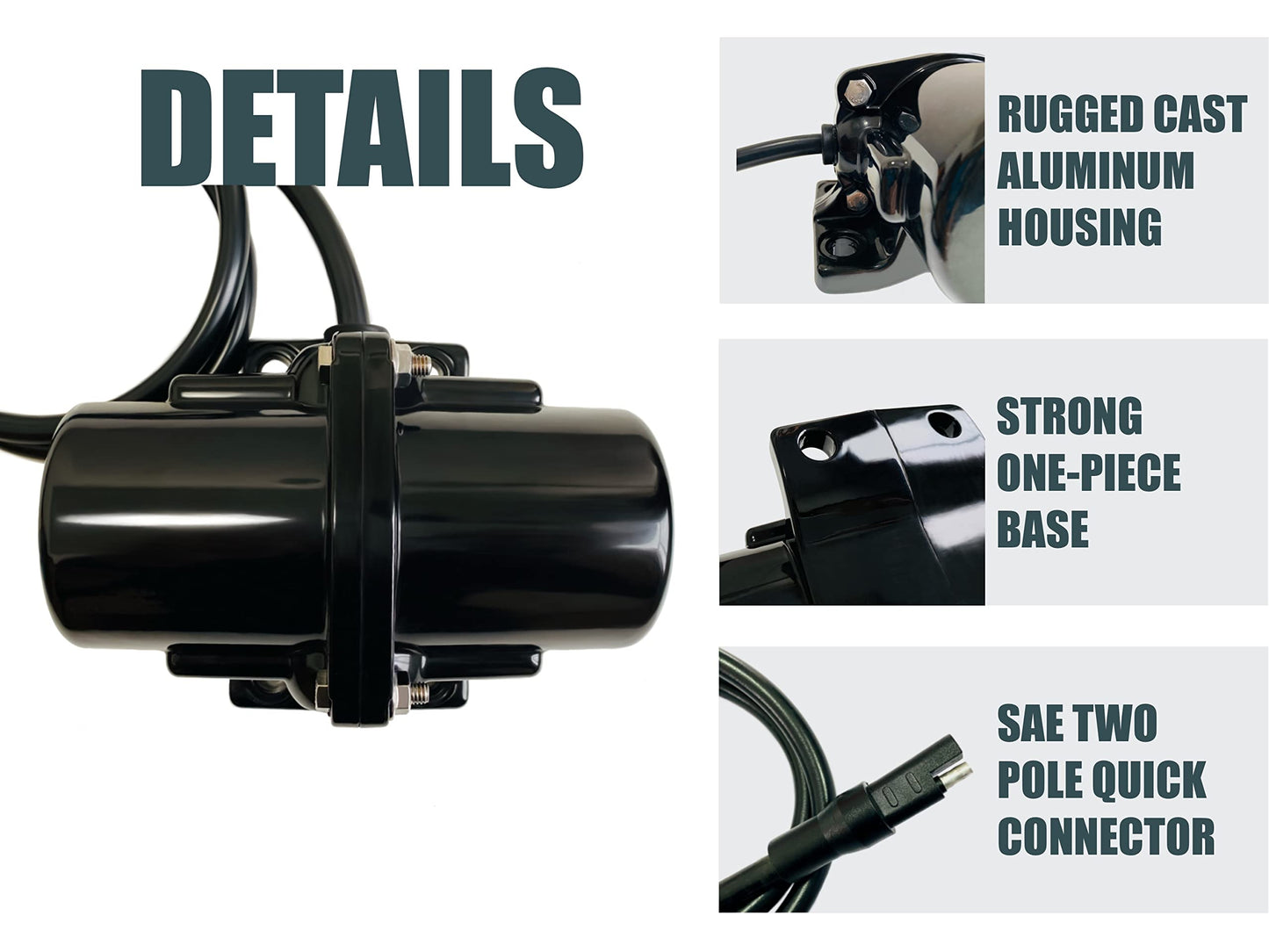 AMBITIONMOTOR VIB100 12VDC Vibrator Vibration Motor for Salt Sand Spreader and Concrete Mixer 54Hz 100LBS