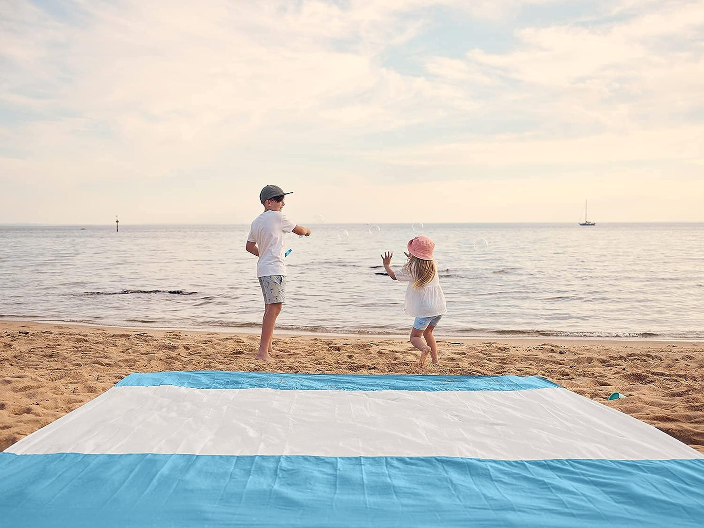 WEKAPO Beach Blanket - Sandproof Waterproof Extra Large Mat | Quick Drying for Camping, Picnic, and Vacation
