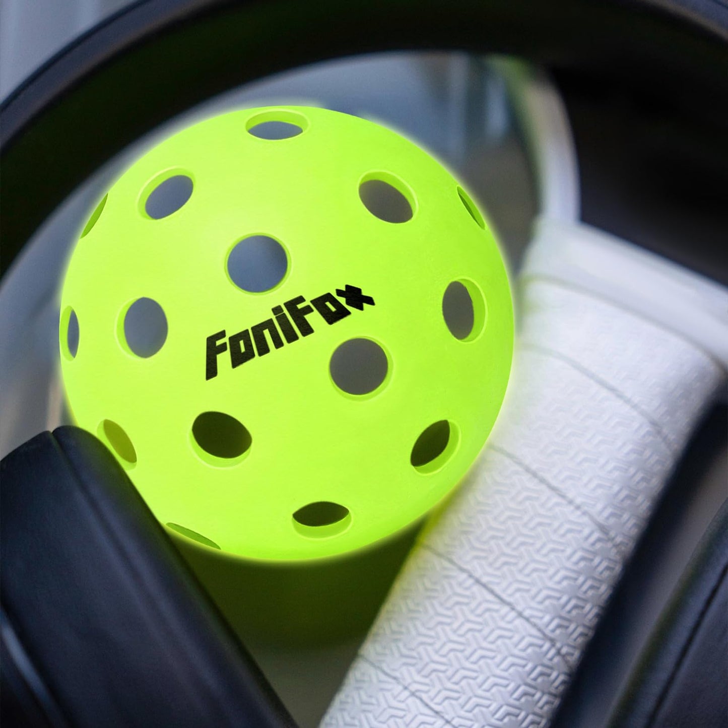 Foni Fox Pickleball Balls, 3/6 Pack 40 Holes, High Visibility & Bounce, Durable for All Skill Levels (6)