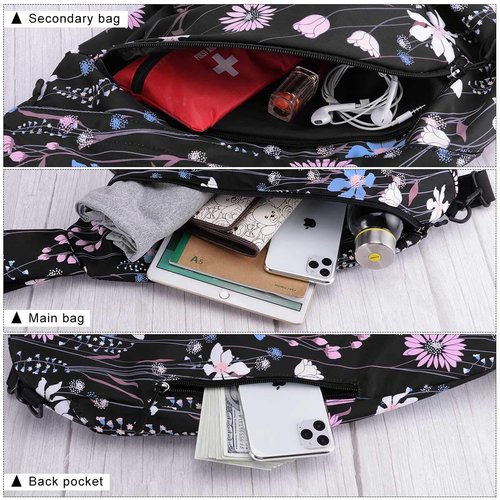 HUA ANGEL Crossbody Sling Bag for Men & Women Lightweight Waterproof Chest Shoulder Bag for Travel Hiking & Everyday Use