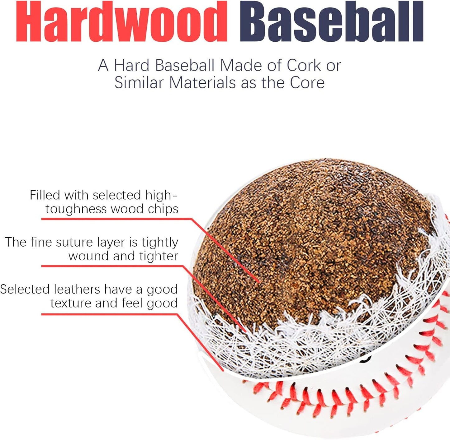 Skiennix Autograph Baseballs - 12 Pack Standard Size 9 Inch Leather Balls for Training & Hitting