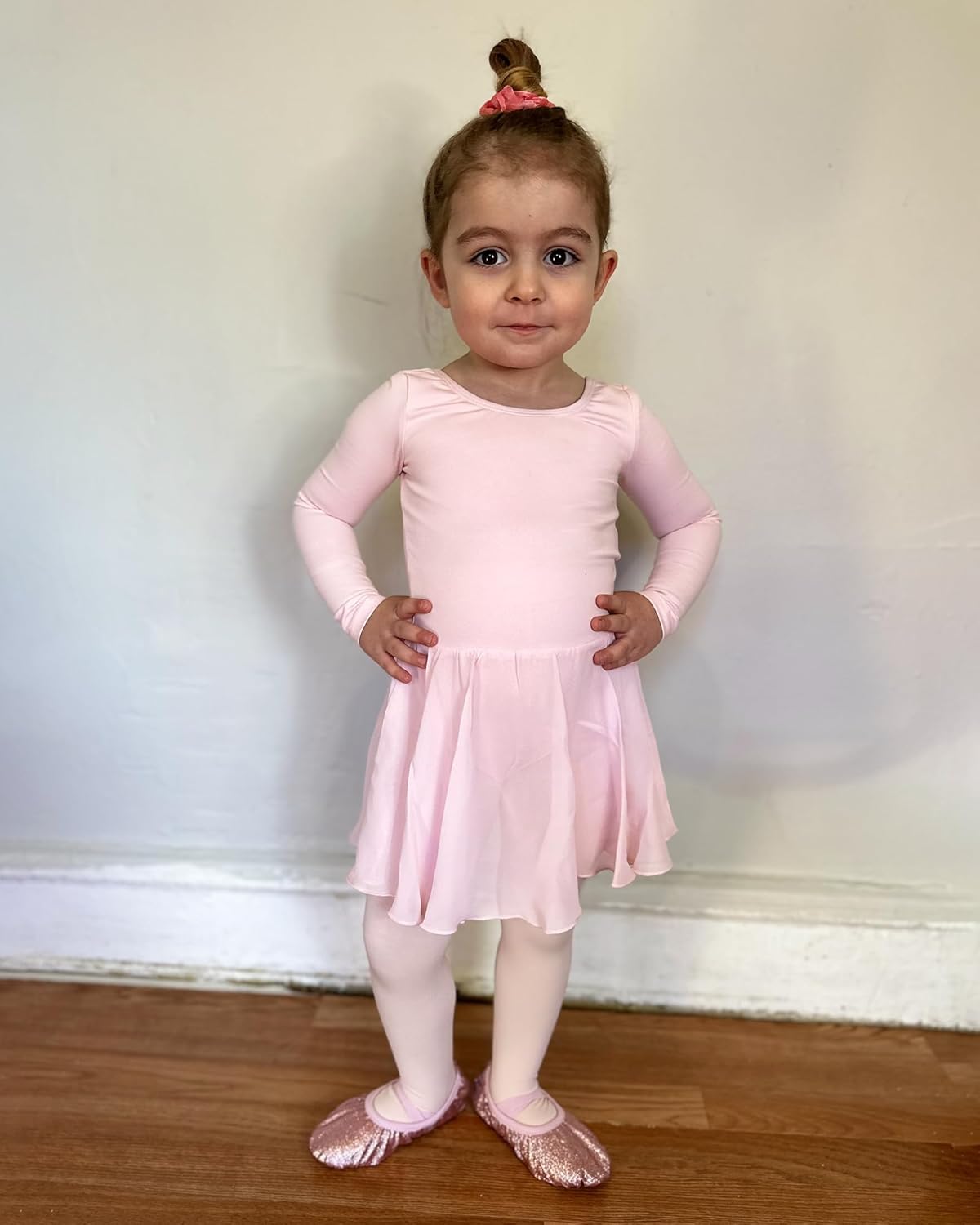 Stelle Ballet Leotard for Girls - Long Sleeve Toddler Dance Outfit with Skirt | Classic Style