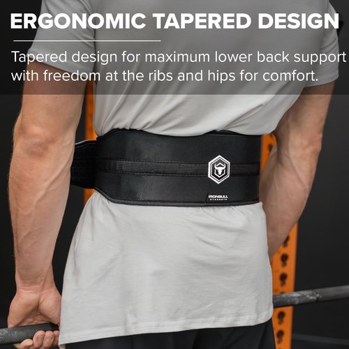 Hybrid Weight Lifting Belt – Heavy Duty Prong Support, Neoprene Interior, Tapered Powerlifting Design – Back Support for Squats, Deadlifts, & Strength Training – Stylish & Rigid Gym Belt for Men & Women (XX-Large)