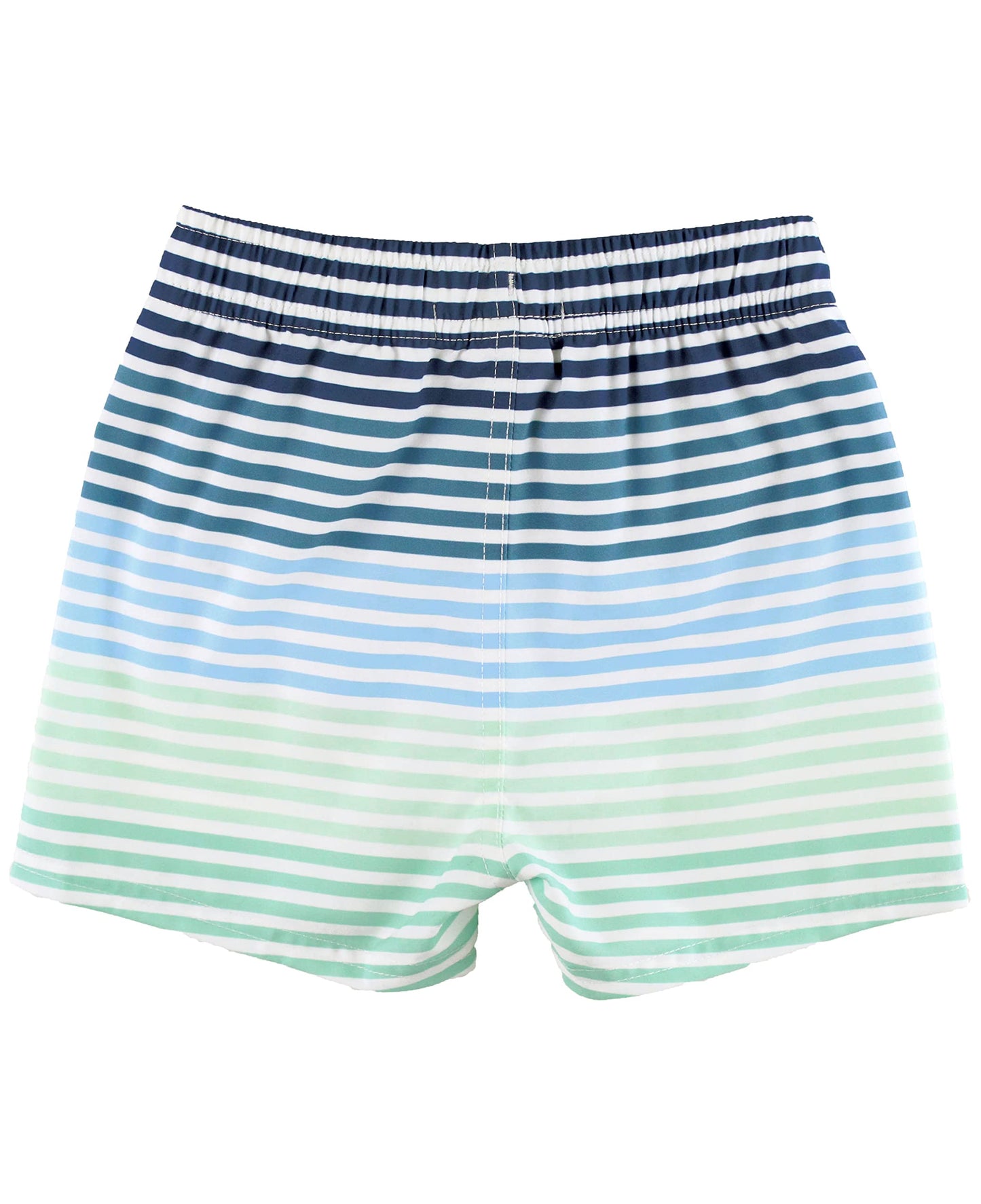 RUGGEDBUTTS Boys UPF 50+ Striped Swim Trunks - Boys Swim Trunks Green