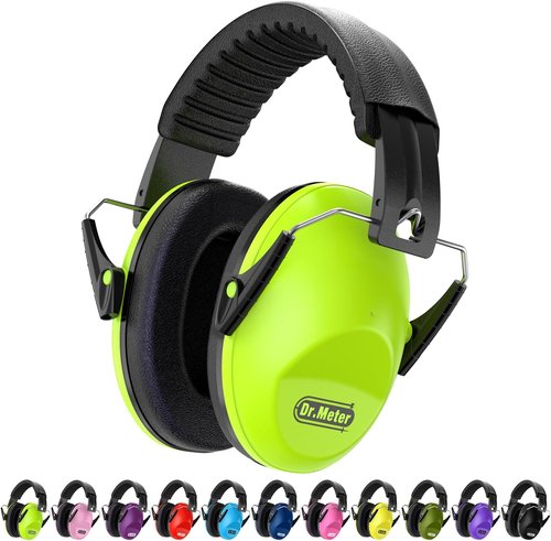Dr.meter Noise Cancelling Ear Muffs - Adjustable Hearing Protection for Kids & Adults | 27.4 SNR