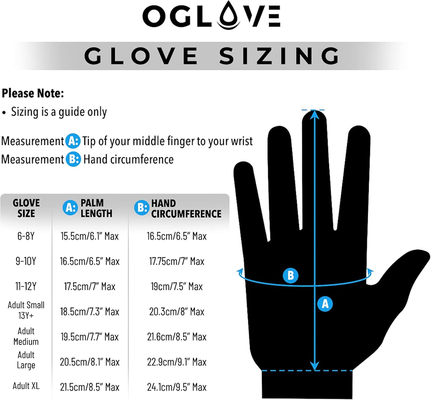 OGLOVE Kids Waterproof Soccer Field Gloves - Thermal Anti-Slip Grip Youth Sports Gloves for Cold Weather