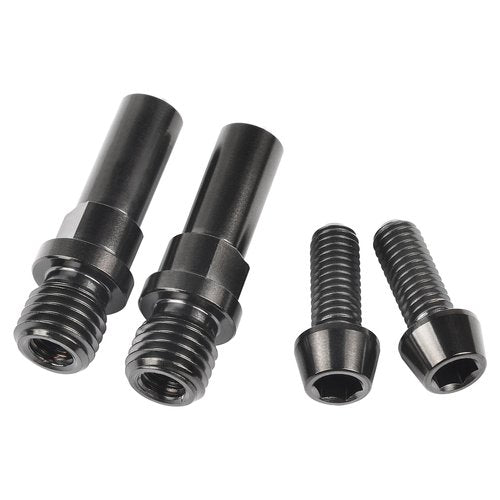 Wanyifa Titanium Ti Bolts Bicycle Post V Brake Bosses M10x1.25mm & M6x16mm Screws (Black)