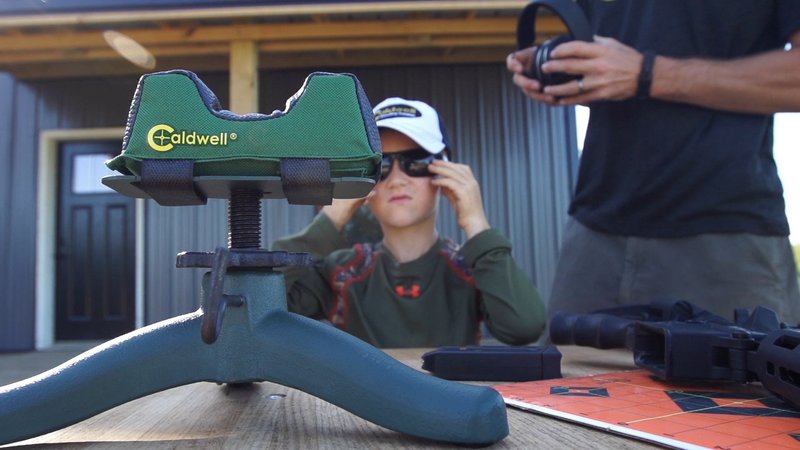 Caldwell The Rock Jr. with Durable Construction and Elevation Adjustments for Range, Sight In and Precision Shooting