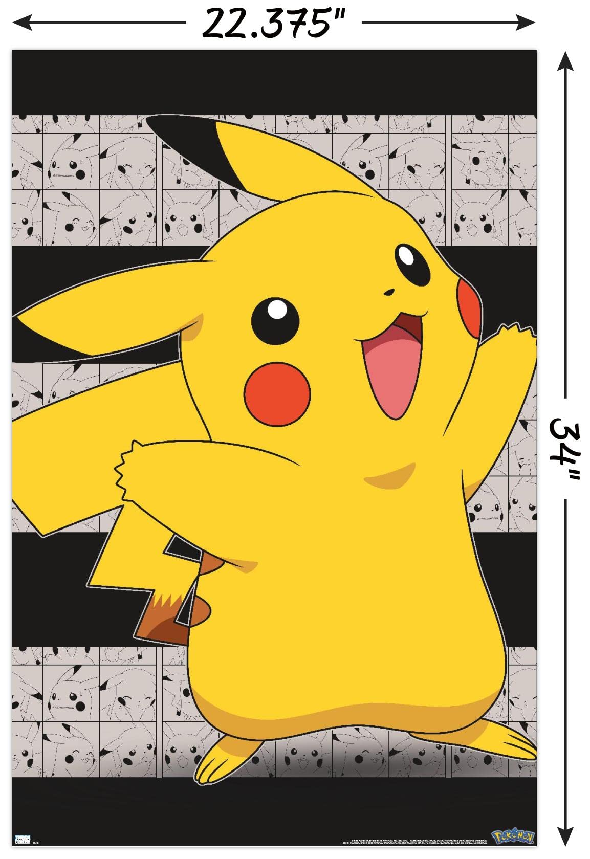 Pokémon - Pikachu Open Arms Wall Poster, 34L" x 22.4W", Unframed Version