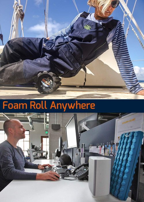 Brazyn Morph Foam Roller - Collapsible Travel Foam Roller for Muscle Recovery & Back Pain Relief (Sage)
