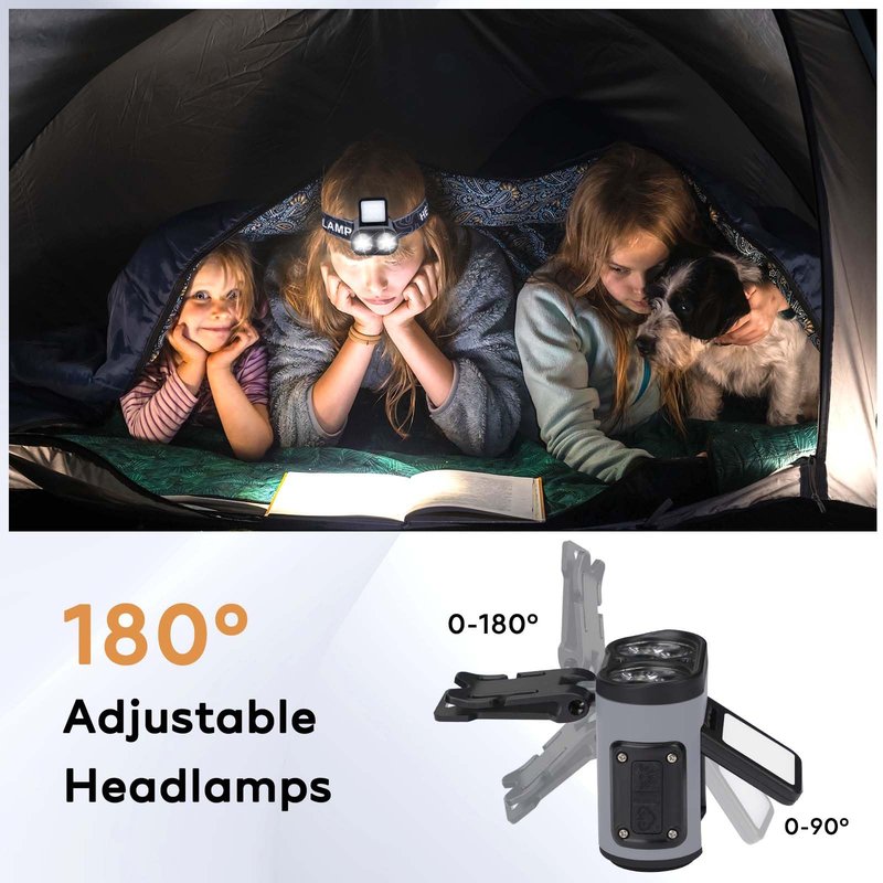 2 Pack LED Hat Clip Lights, 900LM Dimmable Rechargeable Cap Flashlight, 180° Adjustable Headlamp with Zoom & Floodlight, Waterproof Hat Light for Running, Camping, Fishing, Hiking, Emergency (Black)