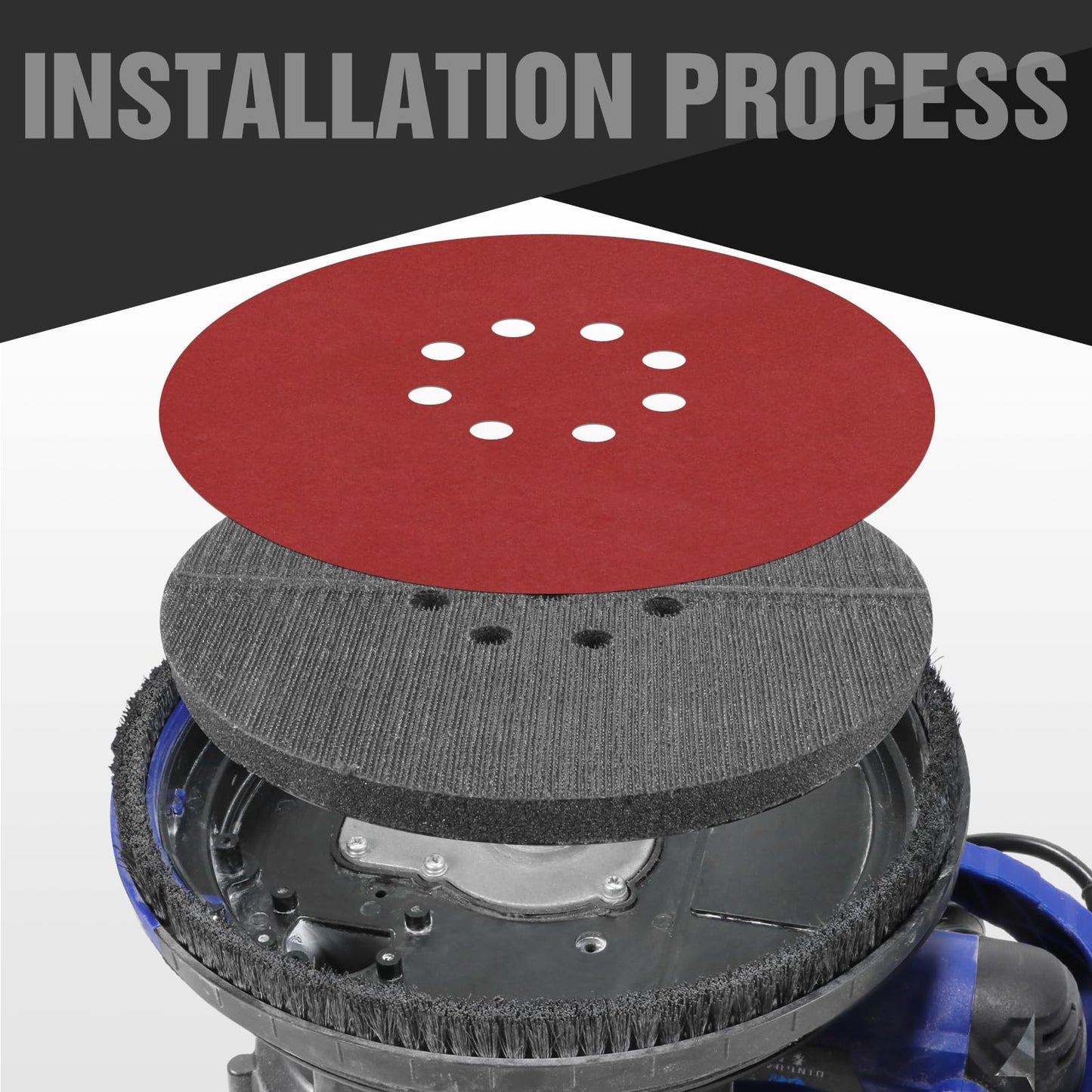 9 Inch 8 Holes Sander Pad Hook and Loop Drywall Backing Pad