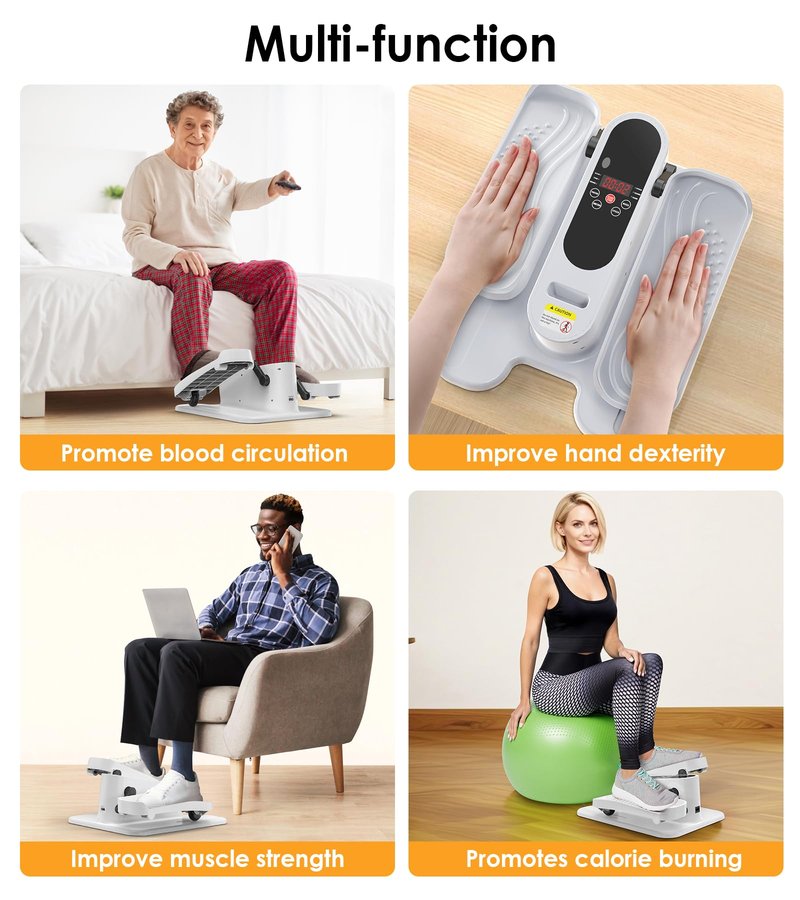 Under Desk Elliptical with Resistance Elipse Exercise Machine, Sitting Exercise Bike, Recumbent Stepper, Elderly Exercise Equipment, NordicTrack Elliptical, Leg Machine Exercise Equipment