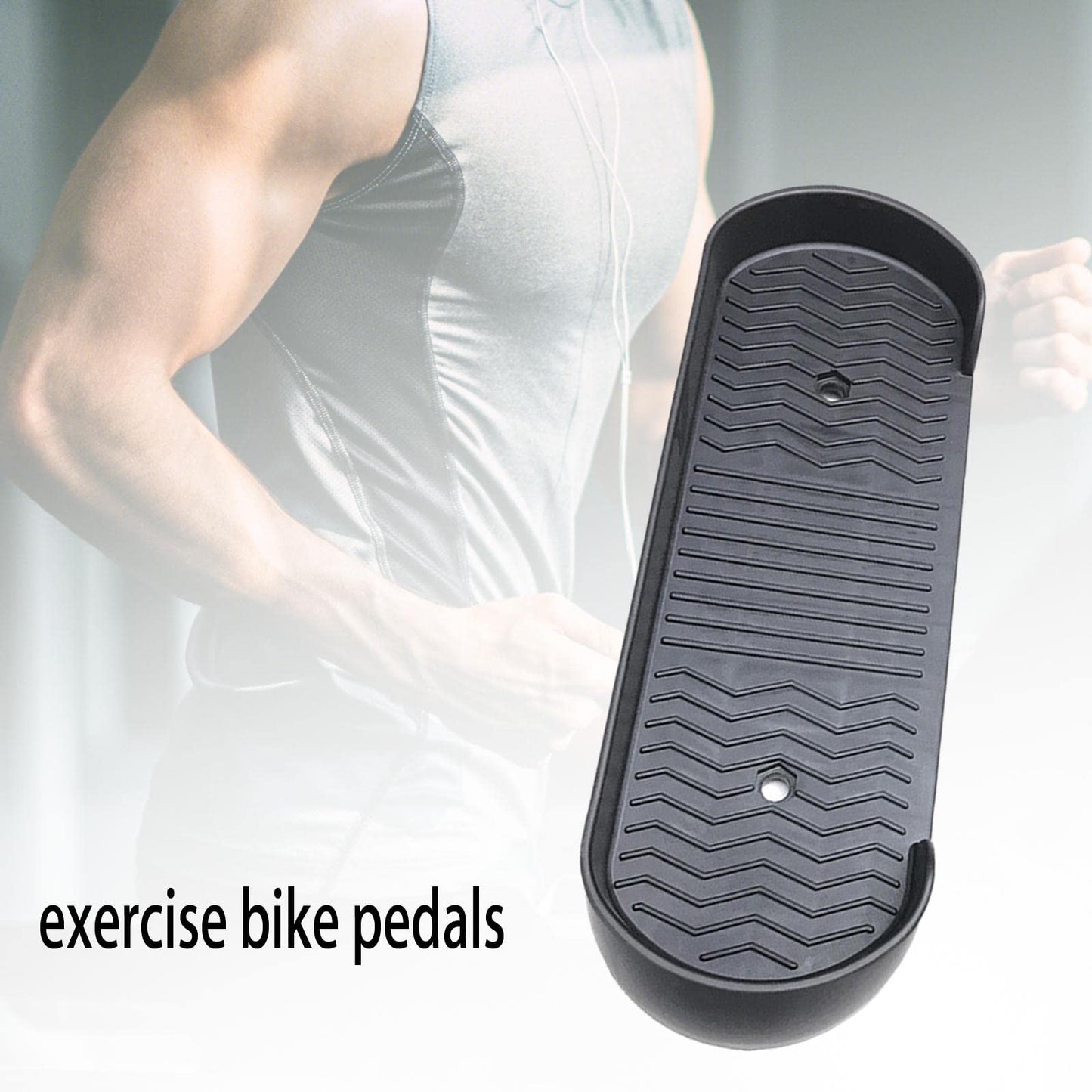 Deevoka Universal Elliptical Machine Foot Pedal Non Slip Supplies Easy to Install Replacement Fitness Equipment Footboard for Household Use, 1pcs Pedal