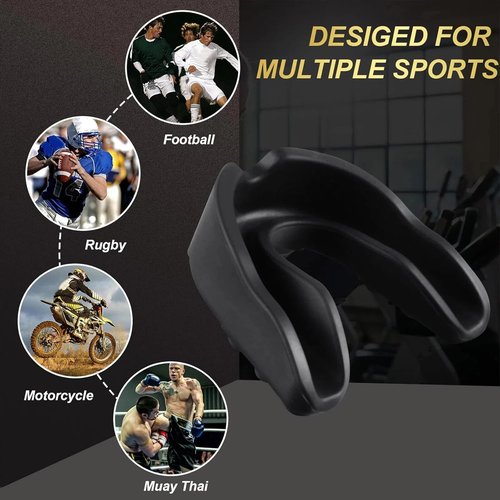 BBTO Youth Mouth Guard - 6 Pcs Set for Sports | Includes Case for Wrestling, Boxing, Basketball, Football