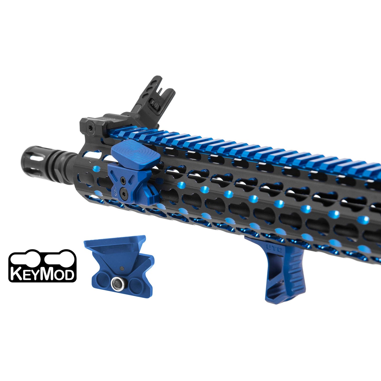 UTG Angled Index Mount, Keymod, Matte Blue