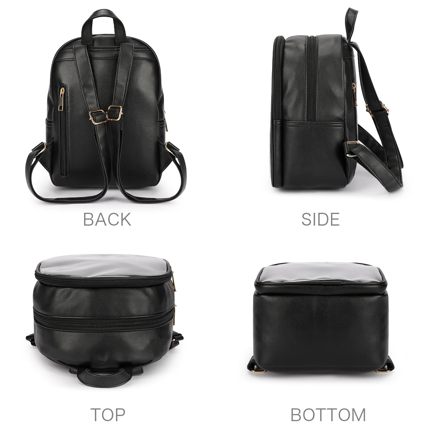 STEAMEDBUN Pin Display Backpack Black Ita Bag Mini Pin Bag For Anime Display