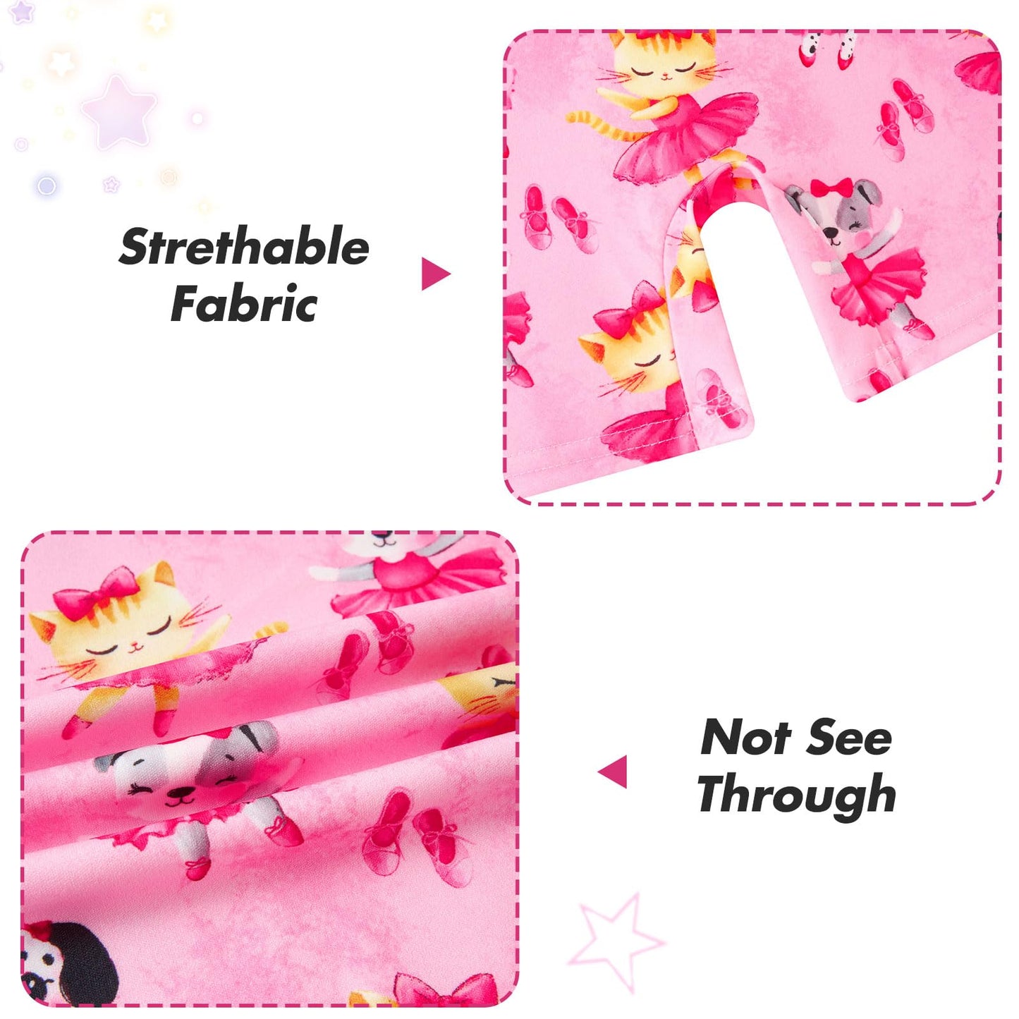 Taubow 2 Packs Girls Gymnastics Leotards Size 6 7 Gymnastics Outfit Pink Bow Tumbling Outfit Biketard with Shorts
