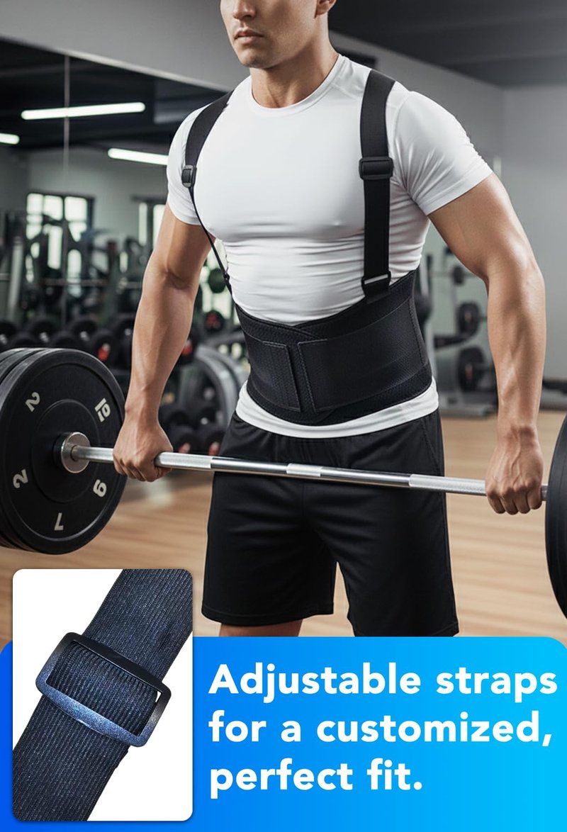 Ultra-Support Work Back Brace for Men and Women [Upgrade Superior Lumbar support] Relieve Lower Back Pain for Construction, Warehouse Work, Lifting, and Heavy-duty Tasks. (Durable Wider Velcro)