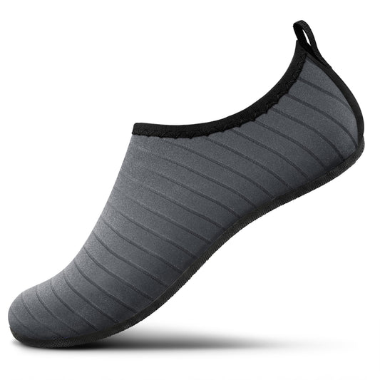 SEEKWAY Water Shoes Quick-Dry Aqua Socks Barefoot Non Slip for Beach Swim Yoga Pool Lake Surf Women Men Grey SK002(U)