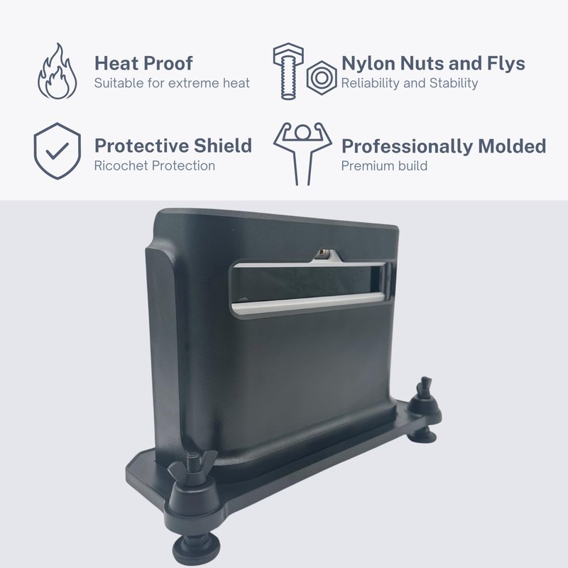 Protective Shield Stand for SkyTrak+ Golf Simulator Launch Monitor - Professionally Molded
