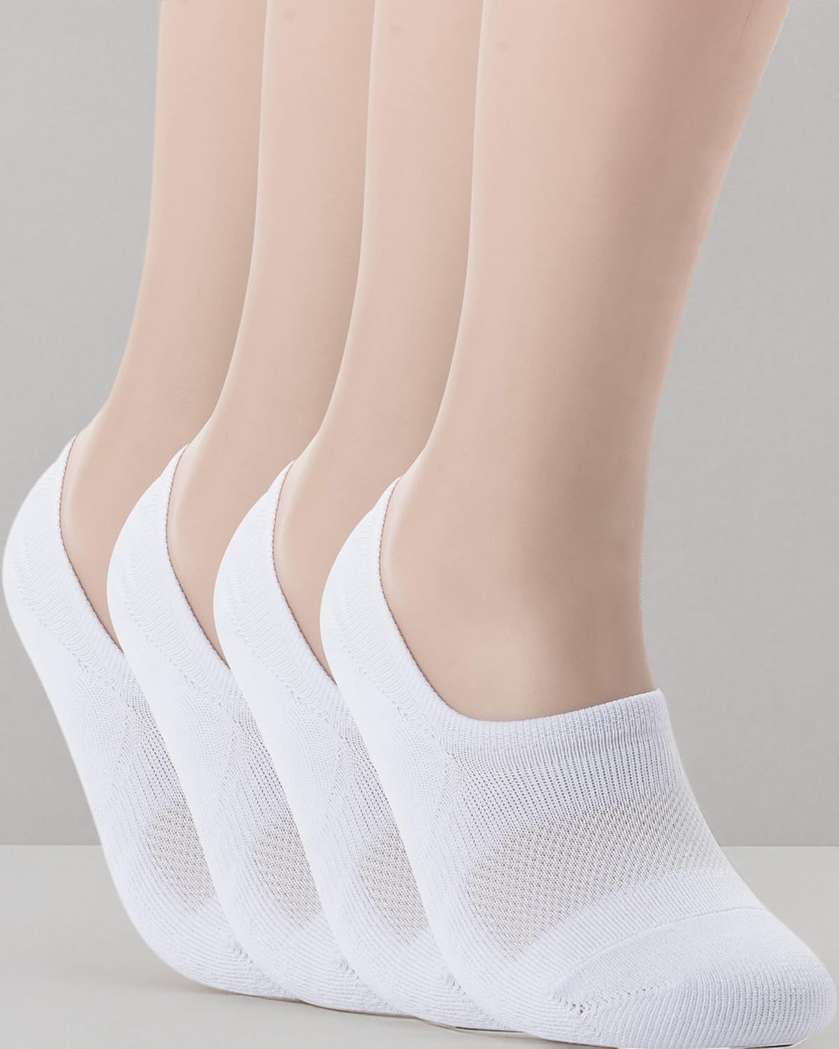 Pro Mountain No Show Socks - Wide Toe Box for Bunion Relief | Unisex Cotton Cushion Footies, S-XL