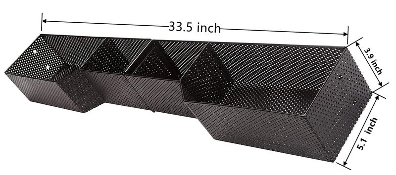 BestAccess Golf Cart Front Inner Dash Storage Basket and Rack Fits Yamaha G29 and Drive 2 Heavy Steel Golf Cart Mesh Basket