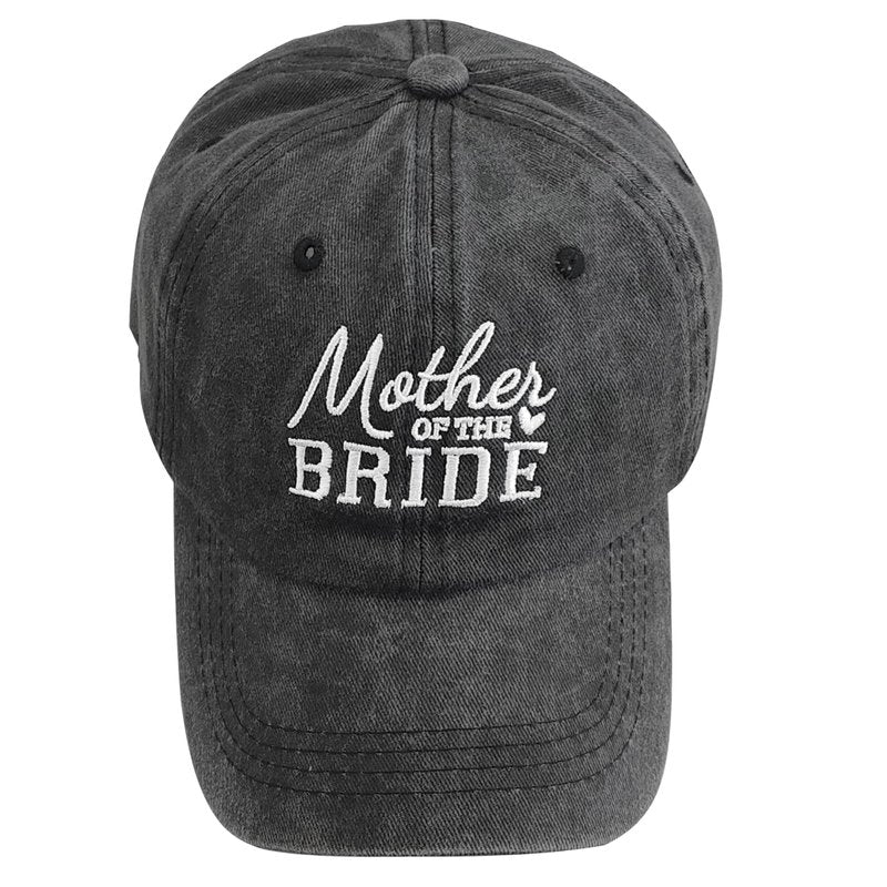 Mother of The Bride Hat, Mother of The Bride Gifts, Wedding Gifts for Bridal Shower Bachelorette Party Engagement Honeymoon, Adjustable Hat for Mom of Brides