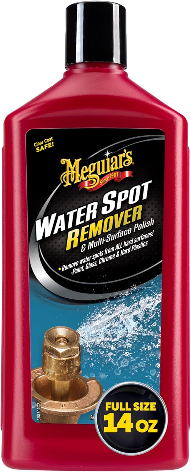 Meguiar's Heavy Duty Water Spot Remover - Eliminate Water Stains & Enhance Glossy Finish | 16 oz (Pack of 6)