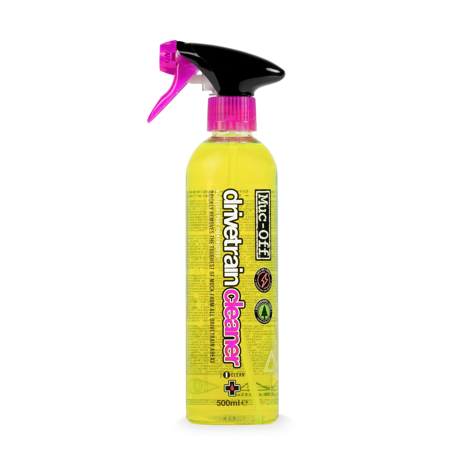 Muc-Off Drivetrain Cleaner, 25.3 fl oz - Effective Bike Chain Cleaner and Bike Chain Degreaser Spray - Bike Cleaner for MTB/Gravel/Road/BMX