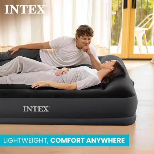 Intex Dura-Beam Air Mattress - Standard Pillow Rest with Fiber-Tech Construction | Comfortable & Durable