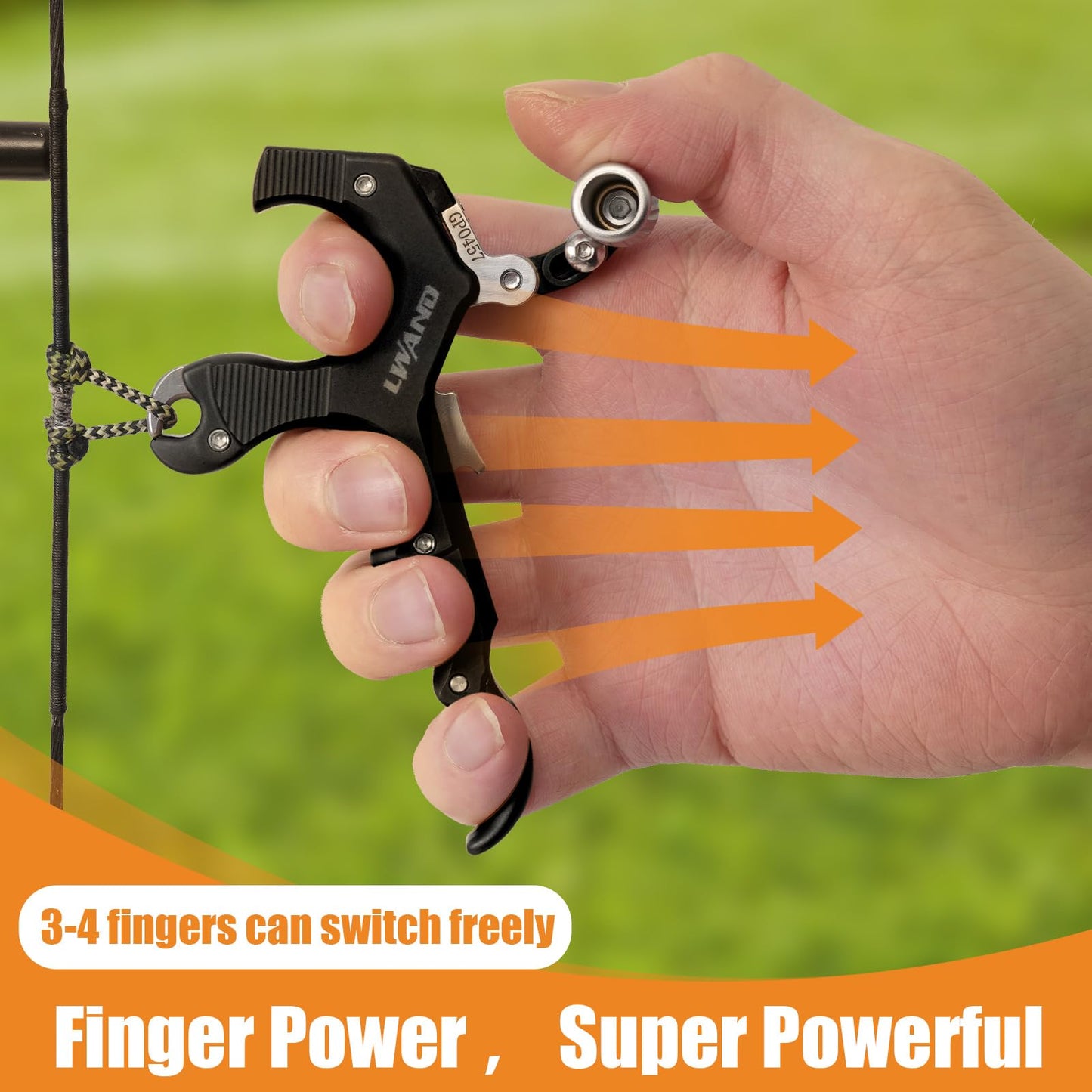 LWAND 3-4 Finger Thumb Trigger Release Aid for Compound Bow