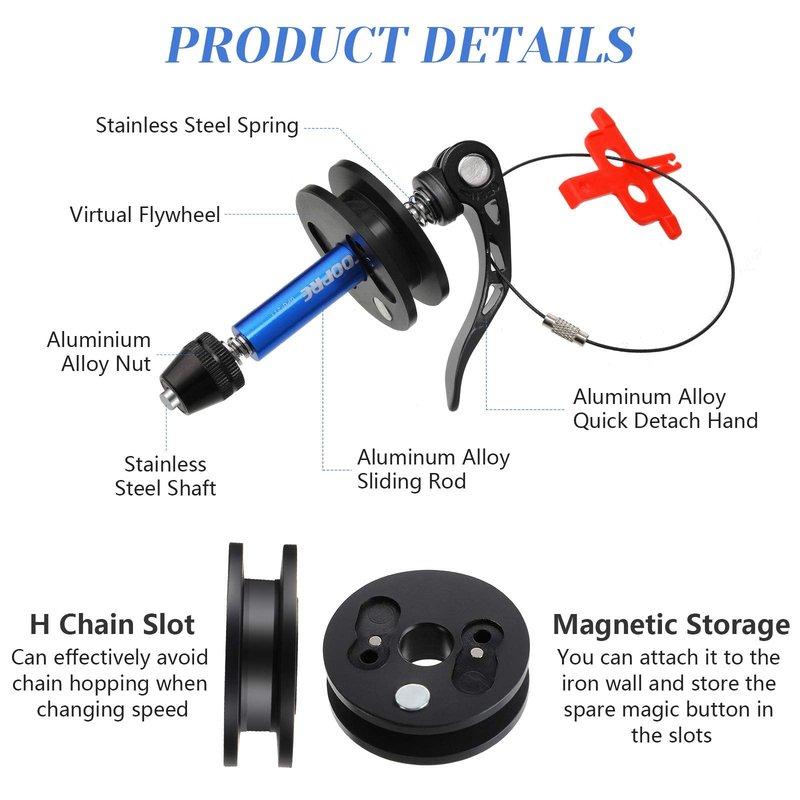 Sumind Bike Chain Holder Bicycle Bike Chain Keeper Holder Bike Dummy Hub Chain Keeper for Chain Cleaning Transporting Lubing Storing